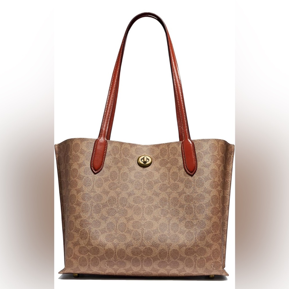 Coach Willow Brown Tote Bag